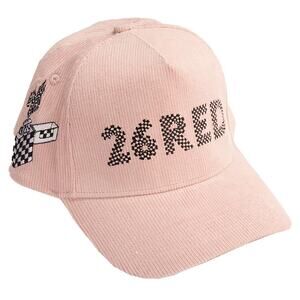 Red26 Lighter Corduroy Dusty Pink Snapback 5-Panel A-Frame OSFM Hat Cap NEW NWOT